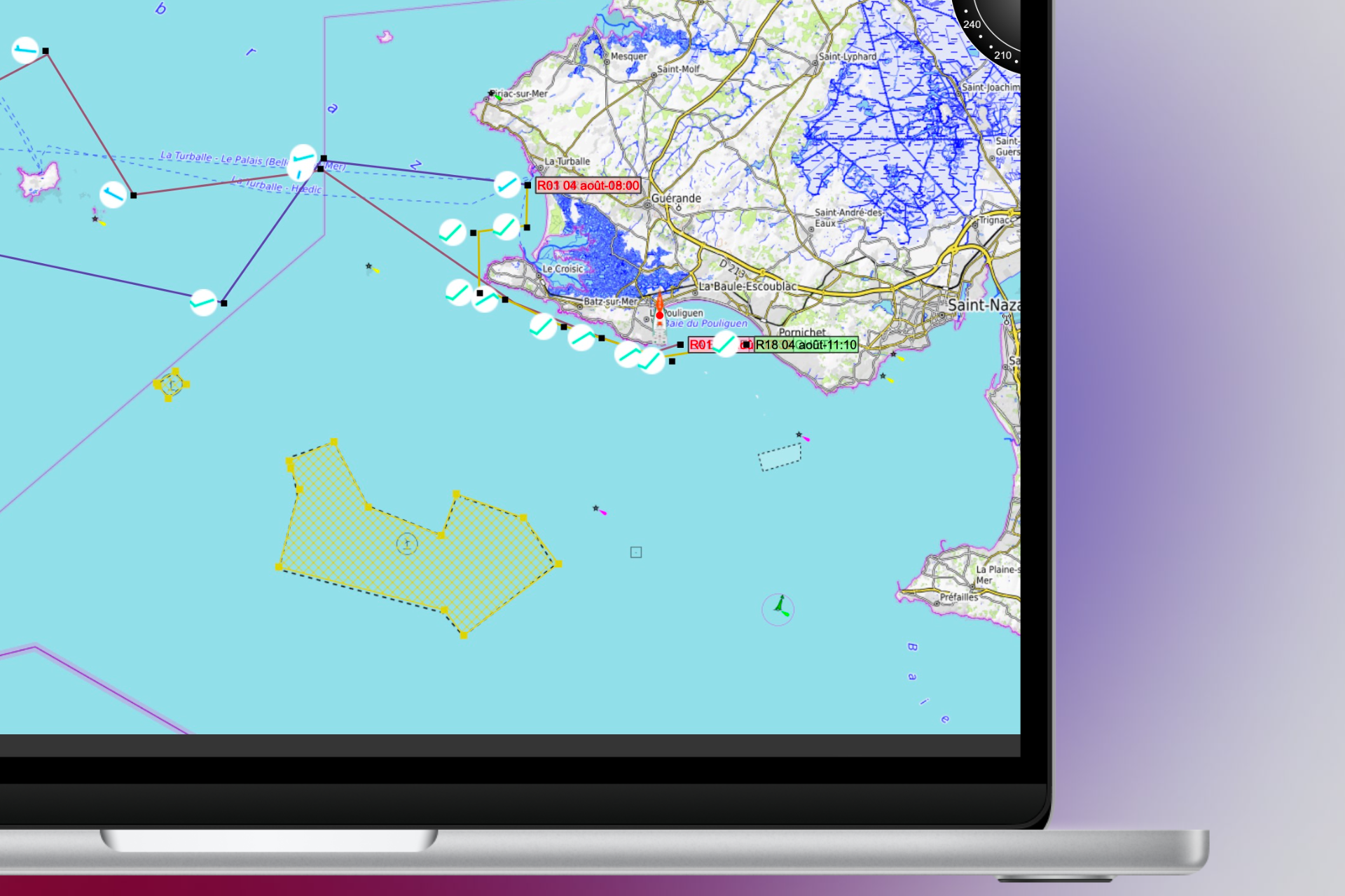 Mockup routage avec qtvlm